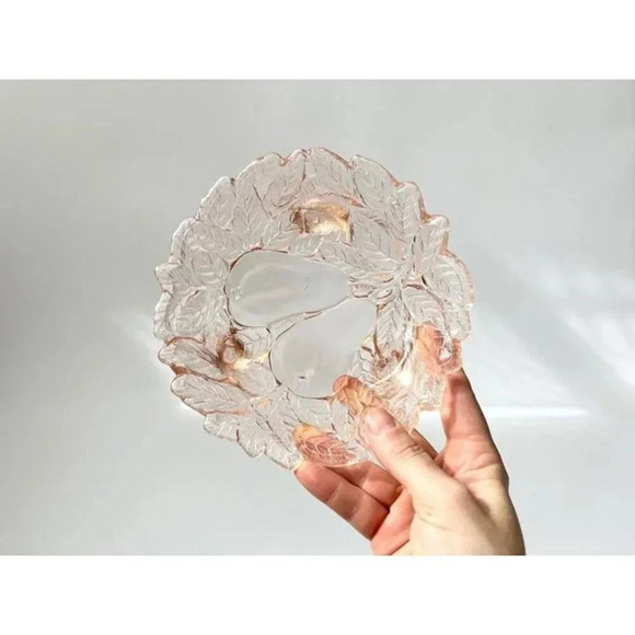 Pink Jeannette Depression Glass Sweet Pear Foliage 1930's Decorative Pressed Gla - Picture 2 of 10